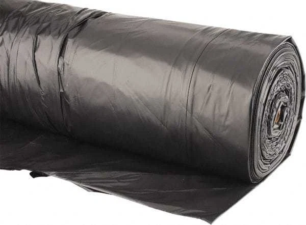 100' Long x 20' Wide Polyethylene Tarp & Dust Cover Black, 4 mil Thickness