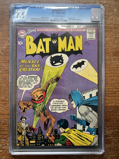 BATMAN #135 (1960) CGC 7.5 Off-white Pages