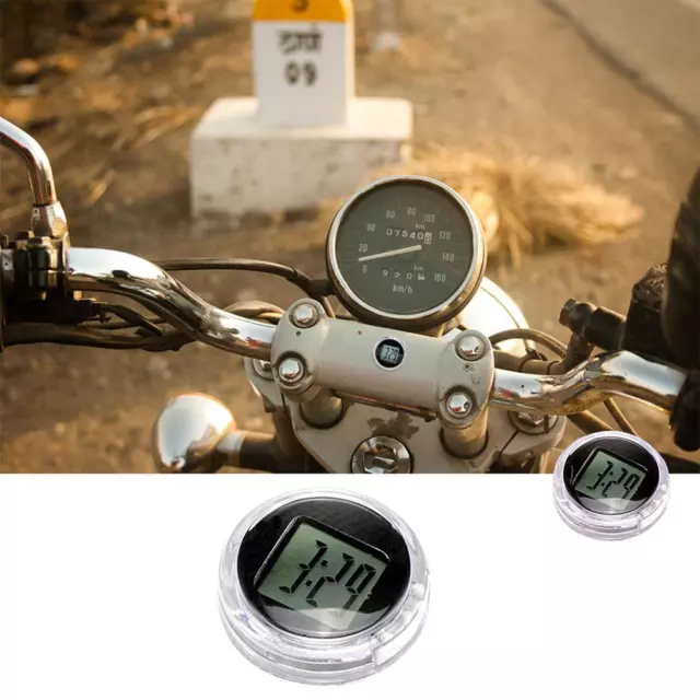 Mini Wasserdichte Motorrad Digital Uhr Watch Stick auf Motorrad Zeitanzeige