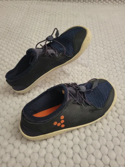 Vivobarefoot Kids Sneakers Primus Trail Navy Blue BareFoot Shoes Size 32K  US 1 2