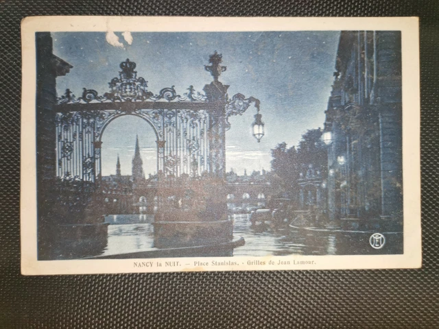 CPA 54 NANCY la nuit - Place Stanislas - Grilles de Jean Lamour