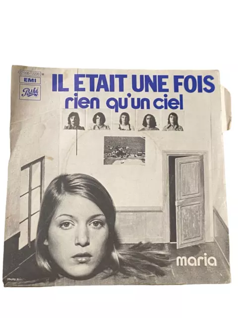 Ancien Disque Vinyle 45 Tours Maria Il Était Une Fois Rien Qu Un Ciel