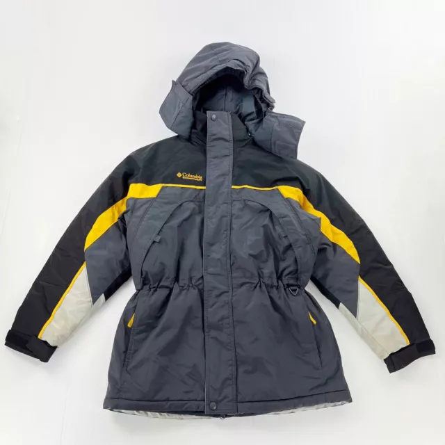 Columbia Zip Up Fire Ridge Winter Snow Ski Jacket Detachable Hood Youth 14 16