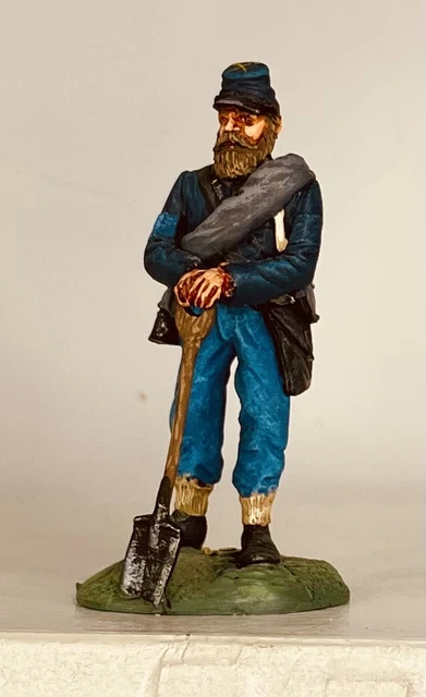 Trooper with shovel, American Civil War Trooper with shovel, American Civil War