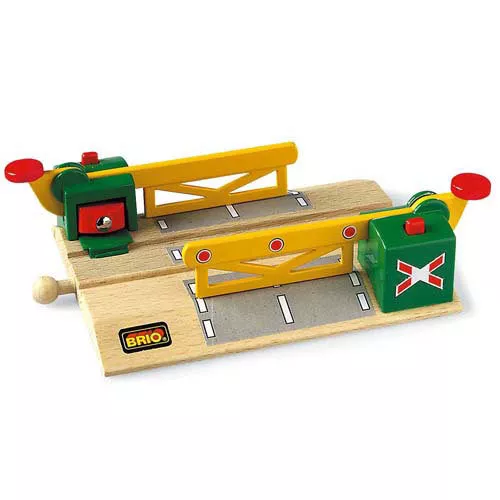 BRIO 33750 Magnetic Level Crossing Track for Wooden Train Set