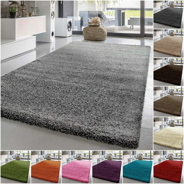 EXTRA LARGE THICK Pile Shaggy Rugs Living Room Bedroom Children Bedroom