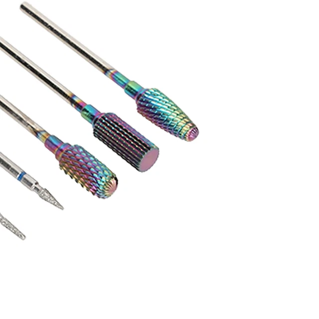 Nail Drill Bits Set Tungsten Steel Nail Art Grinding Head Dead Skin Removal Esp