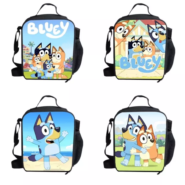 Kids Bingo Bluey Insulated Lunch Bag School Snack Box Picnic Lunchbox Bag Gift