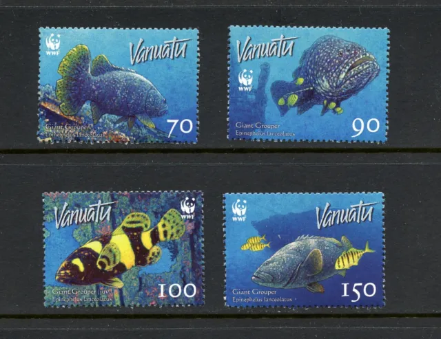R2863 Vanuatu 2006 fish marine corals 4v. MNH