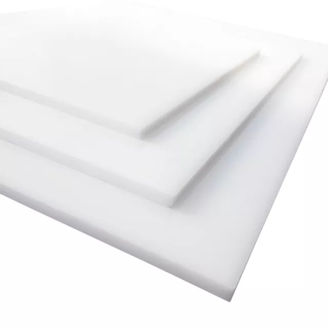 Plaque Plexigglas blanc au format A3, A4 ou A5. Épaisseur de 2 mm ou 4 mm. Feuil