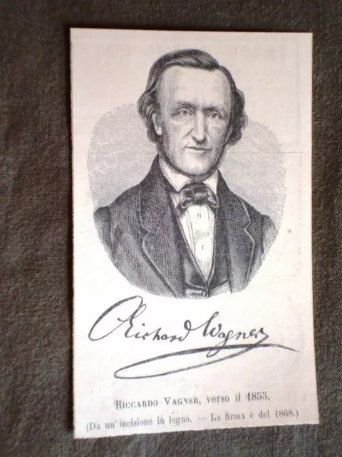 Compositore Wilhelm Richard Wagner di Lipsia verso il 1855