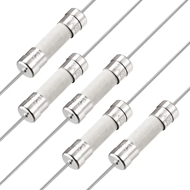 Fusibles Coup Fil Conducteur Fusibles Céramique 5 x 20mm 250V F5A 95mm 5Pcs