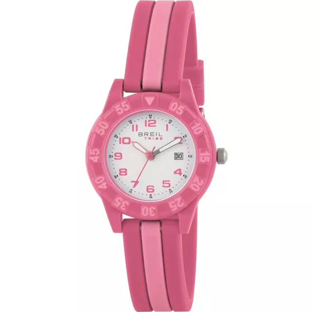 Orologio Junior BREIL Tribe TRICK Silicone Nero Blu Rosa Viola Small Cassa 32mm 3