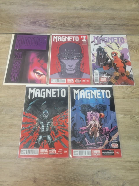 Lot of 5 Magneto #0-3 Magneto Rex Dark Seduction Marvel Comics w/Variant Cover