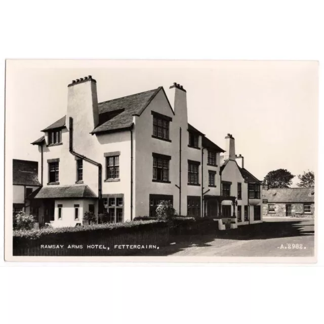 FETTERCAIRN Ramsay Arms Hotel, Kincardineshire RP Postcard Unused