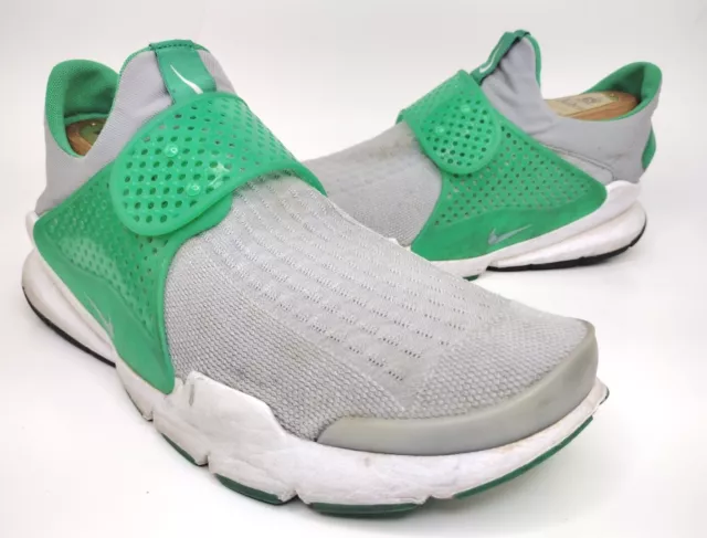 Nike Sock Dart KJCRD Mens Size 10 Shoes Comfort Laceless Sneakers Wolf Gray