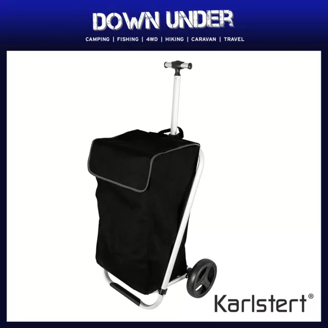 Karlstert Aluminium Shopping Trolley - Black