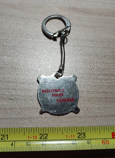Vintage Kellogg's Finer Cereals Advertising Metal Screwdriver Keychain