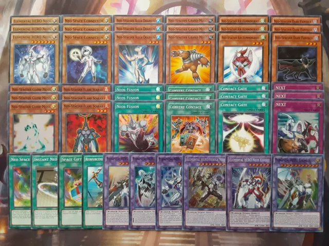 Yugioh Elemental Hero Neos Deck 46 Cards Neo-Spacian Jaden GX Tournament Ready