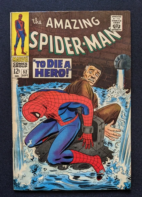 AMAZING SPIDER-MAN 52  ✨ J JOHNA Marvel 1967 ✨ SILVER AGE W/OW 🔥