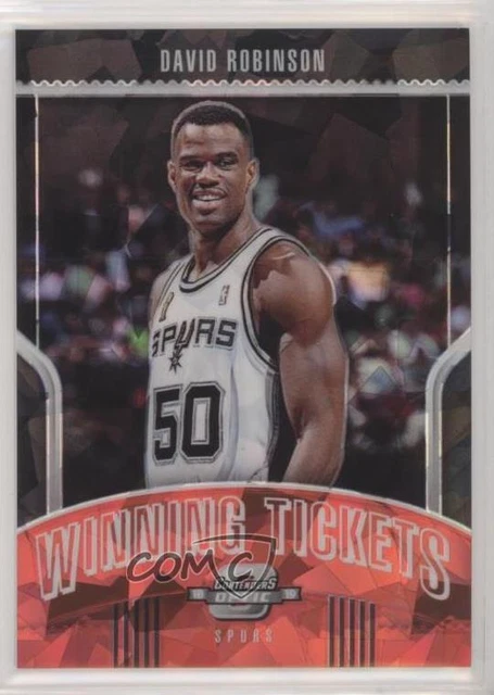 2018 Contenders Optic Winning Tickets Prizms Red Cracked Ice David Robinson HOF