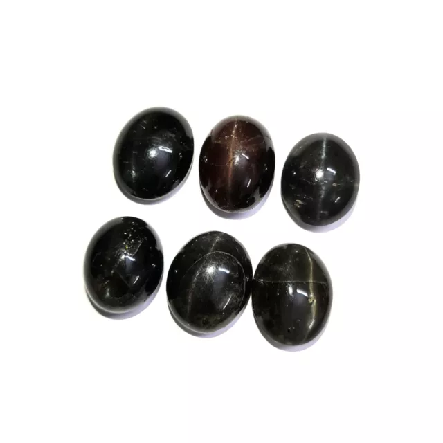 Natural Spectrolite Diopside Oval Cabochon Gemstone 6 Pcs 13 16-13 17 MM 84 CT