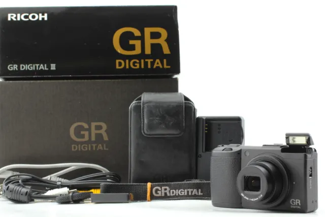 [Near MINT] Ricoh GR Digital III 3 10.0MP Black Compact Camera From JAPAN
