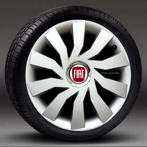 Set of 4 wheel trims 15" Hub Caps, Covers to fit Fiat Punto,Stilo,Doblo,Multipla