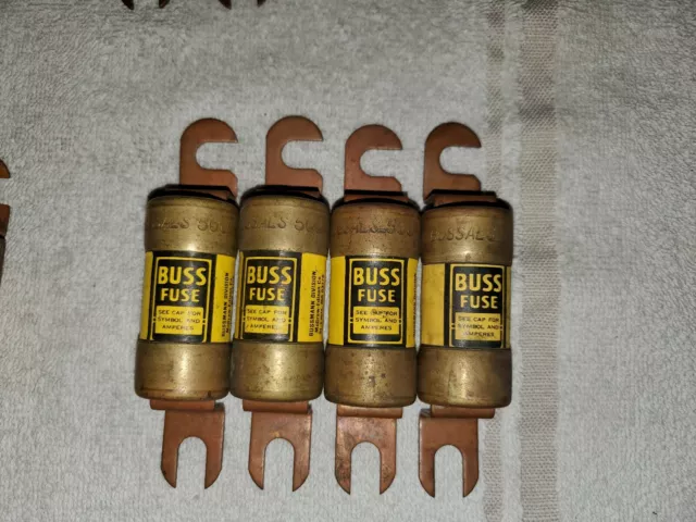 COOPER BUSSMANN ALS500 Fuse ALS 48VDC (LOT OF 4) Used