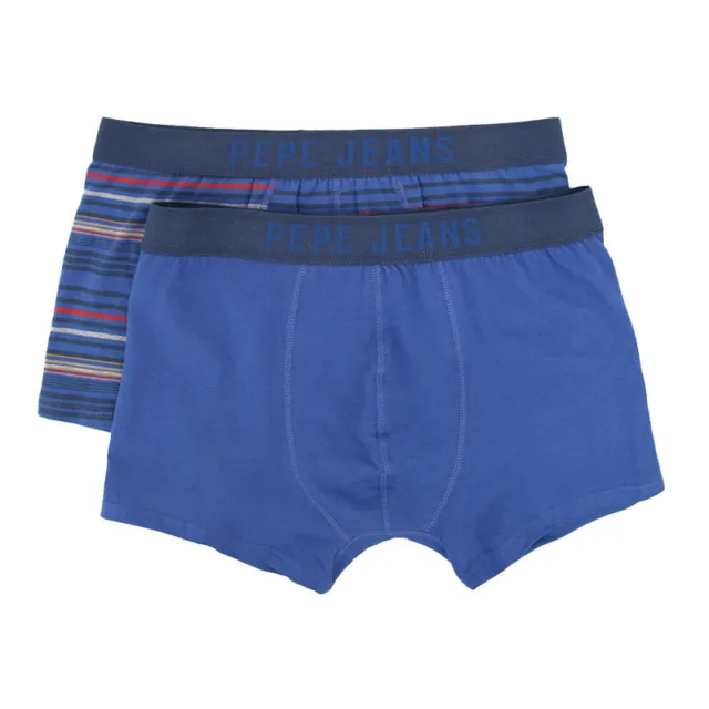 Pepe Jeans 10282 Mens Trunk Boxers 2 Pack Shorts Cotton NEW Sports Underwear S
