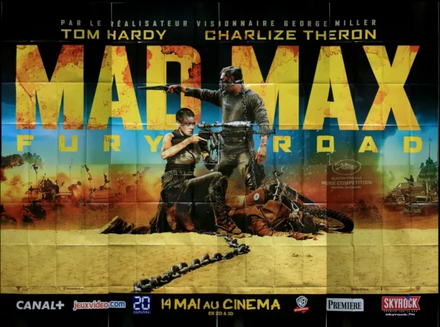 MAD MAX FURY ROADMAD  Affiche Cinéma GEANTE 4x3m WIDE Movie Poster George Miller