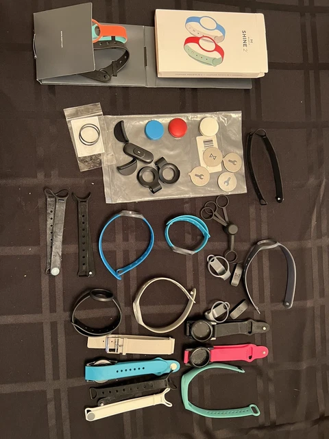 Misfit Wrist Bands Watches Part.     14 Various Soft Bands. And Misc Items