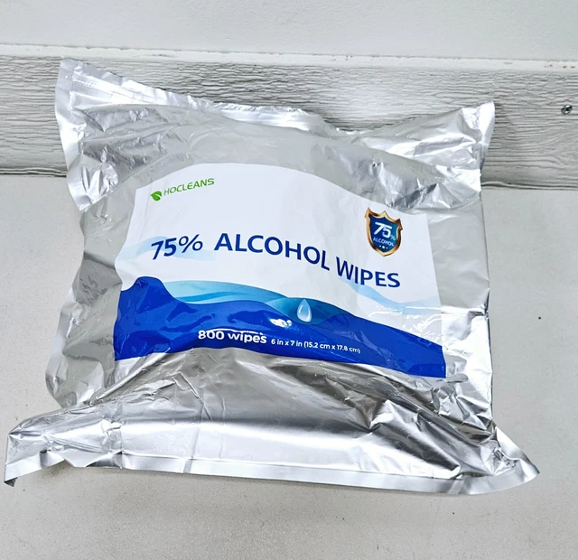 HOCLEANS Alcohol antiseptic Wipes Bulk Package 800 Count EXPIRED
