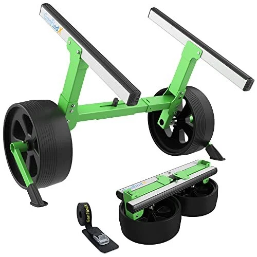 Universal Fold Together Kayak Cart with Wide Flat-Free Tires & Ball Detents |