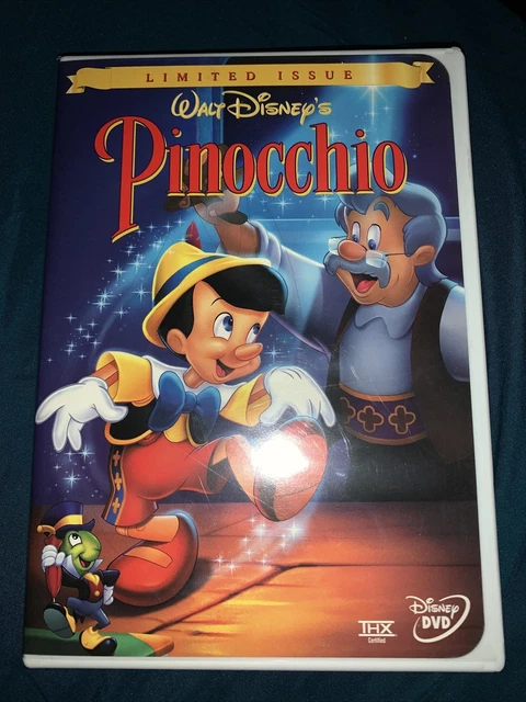 Pinocchio (DVD, 1999, Limited Issue w Insert) Walt Disney
