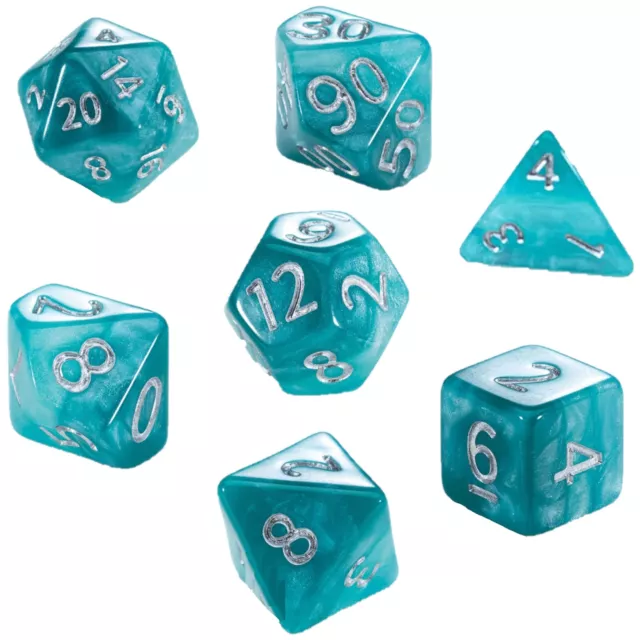 Mighty Tiny Dice: Caribbean Tide Dice Set - 7 Piece Roleplaying Dice (US IMPORT)