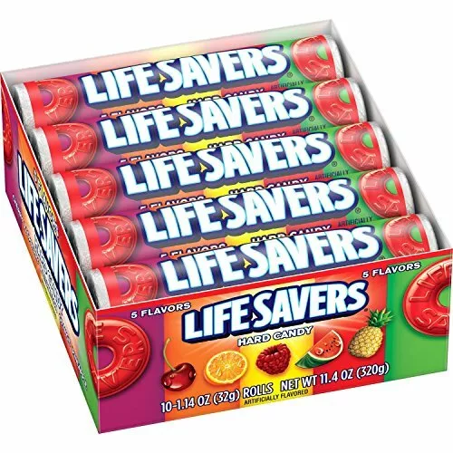 Life Savers Five Flavors Hard Candy, 1.14 Ounce (Pack of 20)