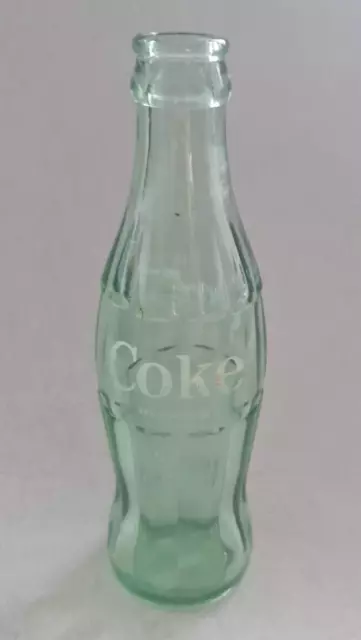 Coca-Cola Newport News VA Bottle 6 1/2 oz Green Glass White Letters Coke 1965