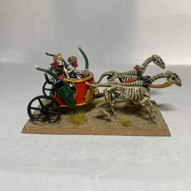 Warhammer Fantasy SKELETON CHARIOT - Tomb Kings - PAINTED Plastic