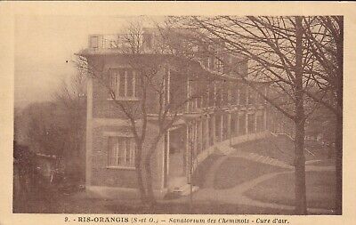 Ris-orangis 91 sanatorium railway CPA written by valentin on 4 may 1931