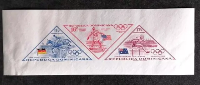 República Dominicana 1957  - Hb  Jj.oo. Melbourne '56 .-