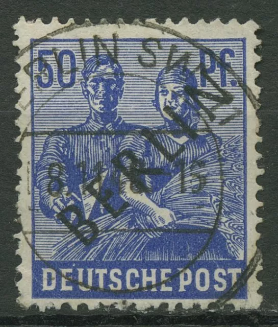 Berlin 1948 Schwarzaufdruck 13 mit TOP-Stempel