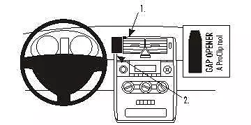 853505 - Fixation Brodit Proclip - Mercedes Benz - A-Class - 2005 - 2012