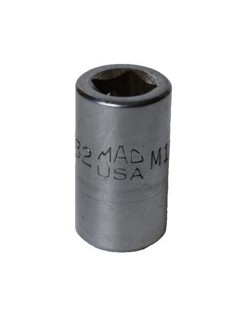 Mac Tools USA M116 11/32" SAE Shallow Socket 1/4" Drive 6 point Chrome Finish