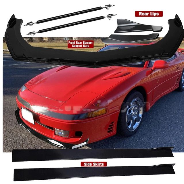 Front Bumper Lip Splitter Spoiler Rear Diffuser Strut Rod For Mitsubishi 3000GT