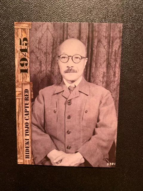 2021 Historic Autographs End of the War 1945  HIDEKI TOJO CAPTURED  Card #96