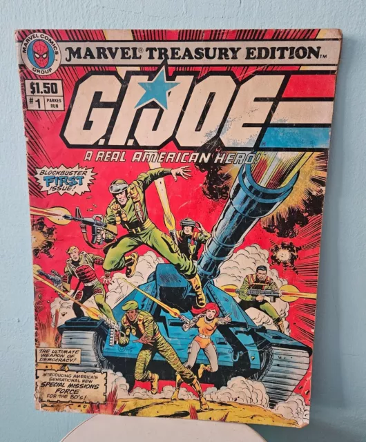 GI Joe Marvel Treasury Edition 1 oversized vintage comic book 1982