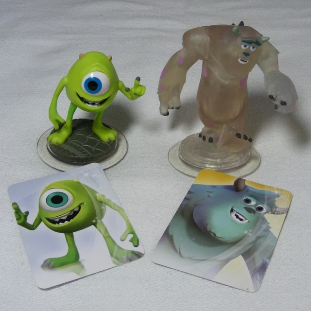 DISNEY INFINITY MIKE & Crystal Sulley Figures Monsters Inc Clear Sully
