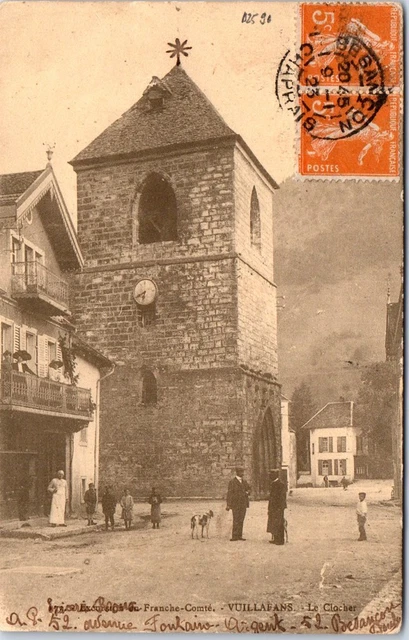 25 VUILLAFANS - le clocher de l'eglise.