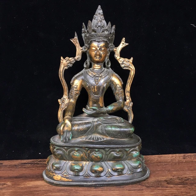 Chinese Exquisite Handmade Buddha Bronze Statue